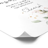 Navy blush Mimosa bar Poster (Hoek)