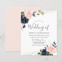 Navy & Blush on a Budget Weddenation