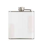 Navy & Blush Roze Bloemen Vrijgezellenfeest Flask Heupfles (Achterkant)