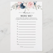 Navy blush roze Waar waren we vrijgezellenfeest? (Voorkant)