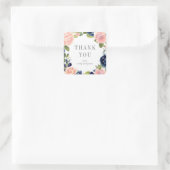 Navy Blush Wedding Favor Stickers #NBC (Tas)