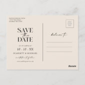 Navy Boho redt het Date Briefkaart (Achterkant)