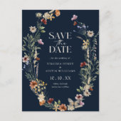 Navy Boho redt het Date Briefkaart (Voorkant)