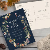 Navy Boho redt het Date Briefkaart