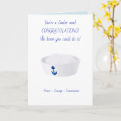 Navy Boot Camp Afstuderen Wenskaart Kaart (Gele Bloem)