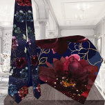 Navy Bordeaux Garden Wedding Stropdas<br><div class="desc">Stropdassen voor Tuxedo Royale van Leonbience.</div>