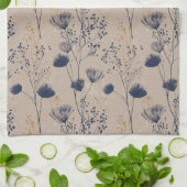 Navy Botanical Wildflower Kitchen Towels Theedoek (Gevouwen)