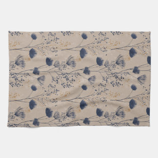 Navy Botanical Wildflower Kitchen Towels Theedoek