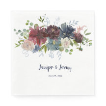 Navy Bourgogne Roos Goud Groen Bruiloft