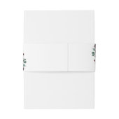 Navy Bourgondië Blush Bloemen Herfst Bruiloft Uitnodigingen Wikkel (Achterkant Voorbeeld)