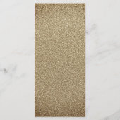 Navy Bourgondië Gouden Confetti Bloem Bruiloftsmen Menu (Achterkant)