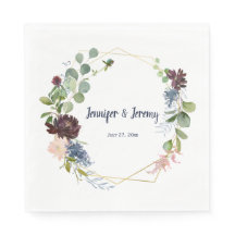 Navy Bourgondië Roos Goud Geometrische krans Bruil