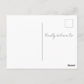 Navy Bow Coquette Sweet 16 Save the Date  Briefkaart (Achterkant)