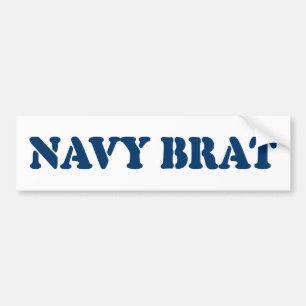 NAVY BRAT BUMPERSTICKER