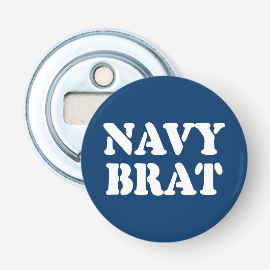 NAVY BRAT BUTTON FLESOPENER (Voorkant)