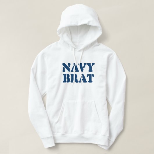 NAVY BRAT HOODIE (Design voorkant)