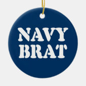NAVY BRAT KERAMISCH ORNAMENT (Voorkant)