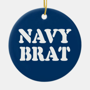 NAVY BRAT KERAMISCH ORNAMENT