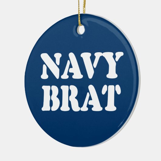 NAVY BRAT KERAMISCH ORNAMENT (Links)