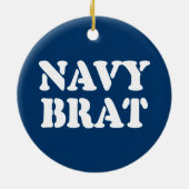NAVY BRAT KERAMISCH ORNAMENT (Achterkant)