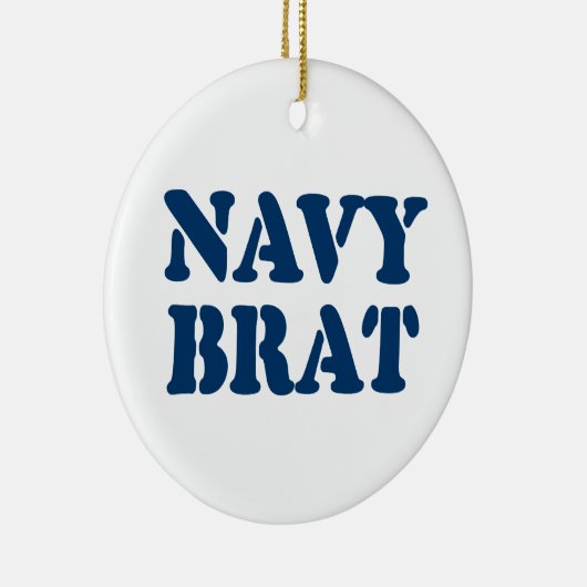 NAVY BRAT KERAMISCH ORNAMENT (Rechts)