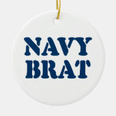 NAVY BRAT KERAMISCH ORNAMENT (Voorkant)