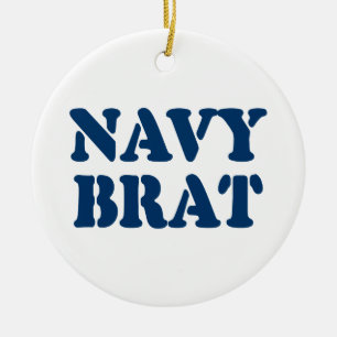 NAVY BRAT KERAMISCH ORNAMENT