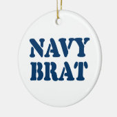 NAVY BRAT KERAMISCH ORNAMENT (Links)