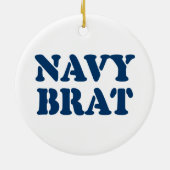 NAVY BRAT KERAMISCH ORNAMENT (Achterkant)