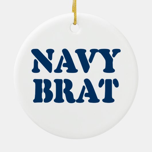 NAVY BRAT KERAMISCH ORNAMENT (Achterkant)