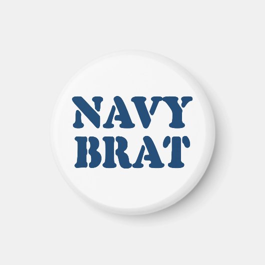 NAVY BRAT MAGNEET (Voorkant)