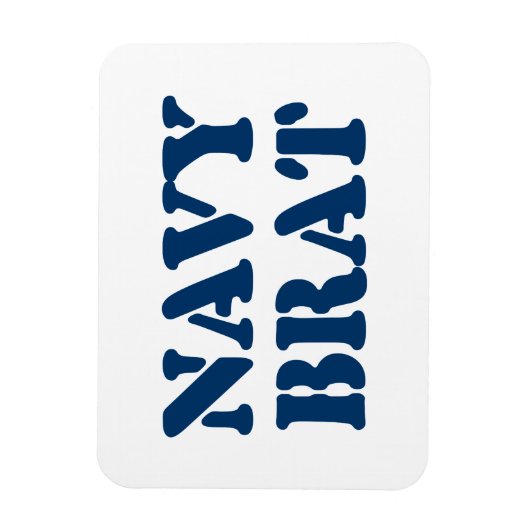 NAVY BRAT MAGNEET (Verticaal)