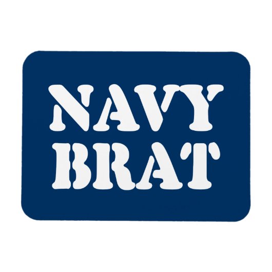 NAVY BRAT MAGNEET (Horizontaal)