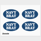 NAVY BRAT OVALE STICKER (Vel)