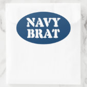 NAVY BRAT OVALE STICKER (Tas)