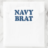 NAVY BRAT OVALE STICKER (Tas)