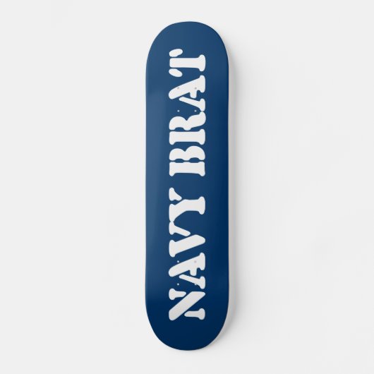 NAVY BRAT PERSOONLIJK SKATEBOARD (Voorkant)