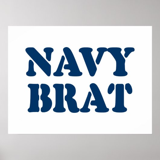 NAVY BRAT POSTER (Voorkant)