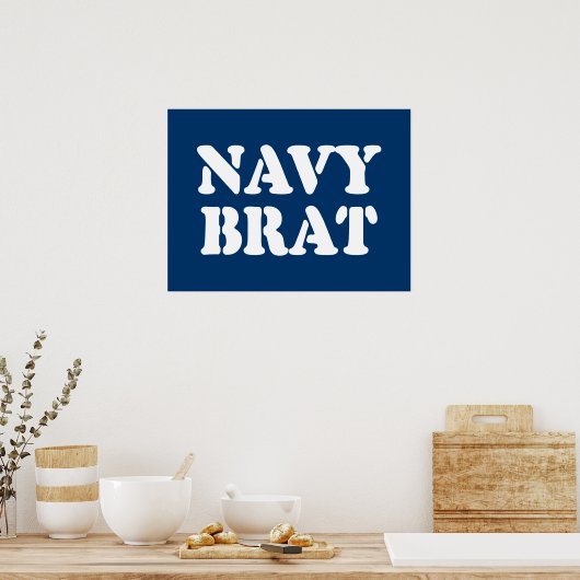 NAVY BRAT POSTER (Keuken)