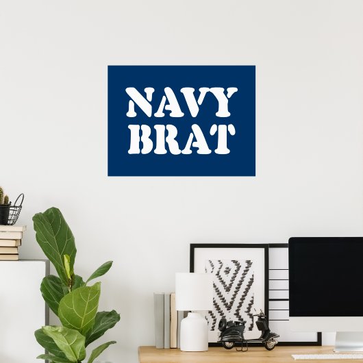 NAVY BRAT POSTER (Thuiskantoor)