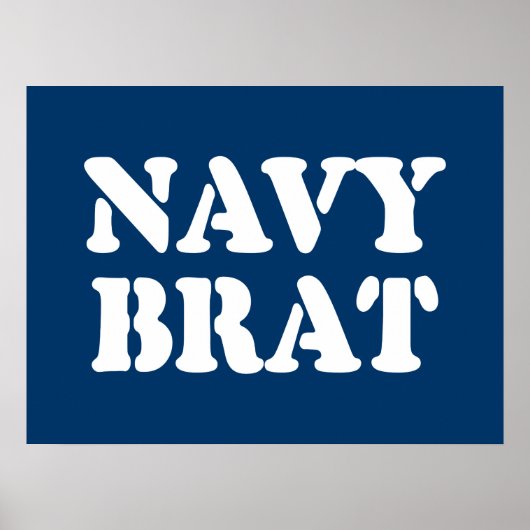 NAVY BRAT POSTER (Voorkant)