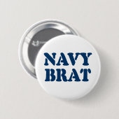NAVY BRAT RONDE BUTTON 5,7 CM (Voorkant /achterkant)