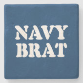 NAVY BRAT STENEN ONDERZETTER (Voorkant)