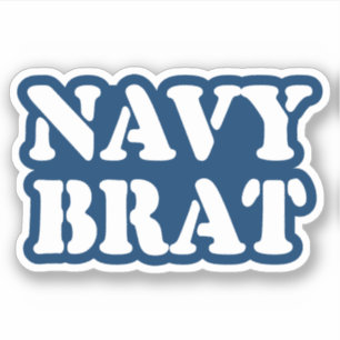 NAVY BRAT STICKER