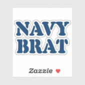 NAVY BRAT STICKER (Vel)