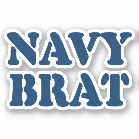 NAVY BRAT STICKER (Voorkant)