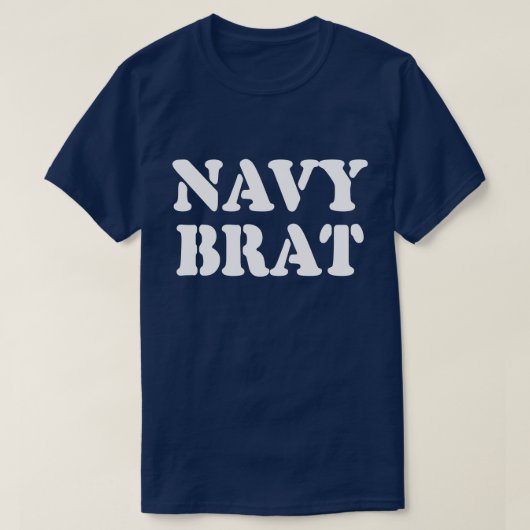 NAVY BRAT T-SHIRT (Design voorkant)