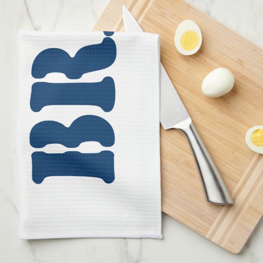 NAVY BRAT THEEDOEK (Quarter Fold)