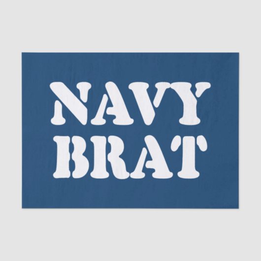 NAVY BRAT TISSUEPAPIER (Voorkant)