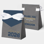Navy & Brons Krijtbord Afstuderen Geschenkdozen Bedankdoosjes
